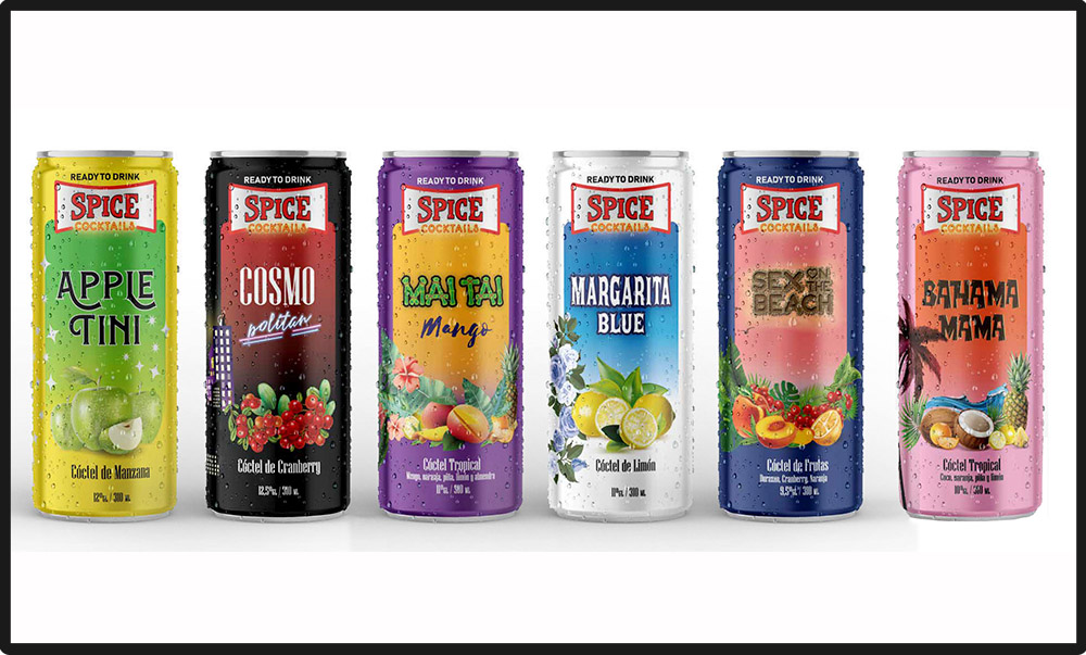 Spice Cocktails estrena 4 nuevos sabores y en formato lata para fomentar el reciclaje y la practicidad