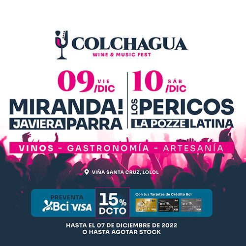 Colchagua Wine & Music Festival  9-10 diciembre 2022 