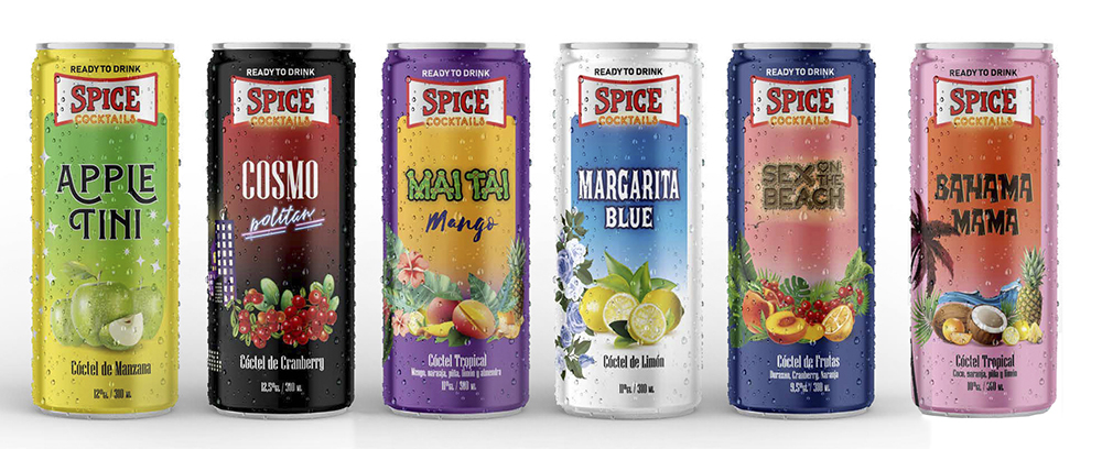 Spice Cocktails estrena 4 nuevos sabores y en formato lata para fomentar el reciclaje y la practicidad