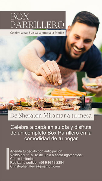 Celebra con Sheraton Miramar en la comodidad de tu hogar