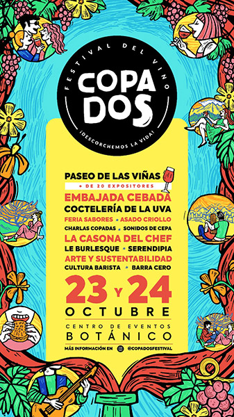 Festival de vino “Copados” reunirá en Santiago a los mejores productores y chef nacionales