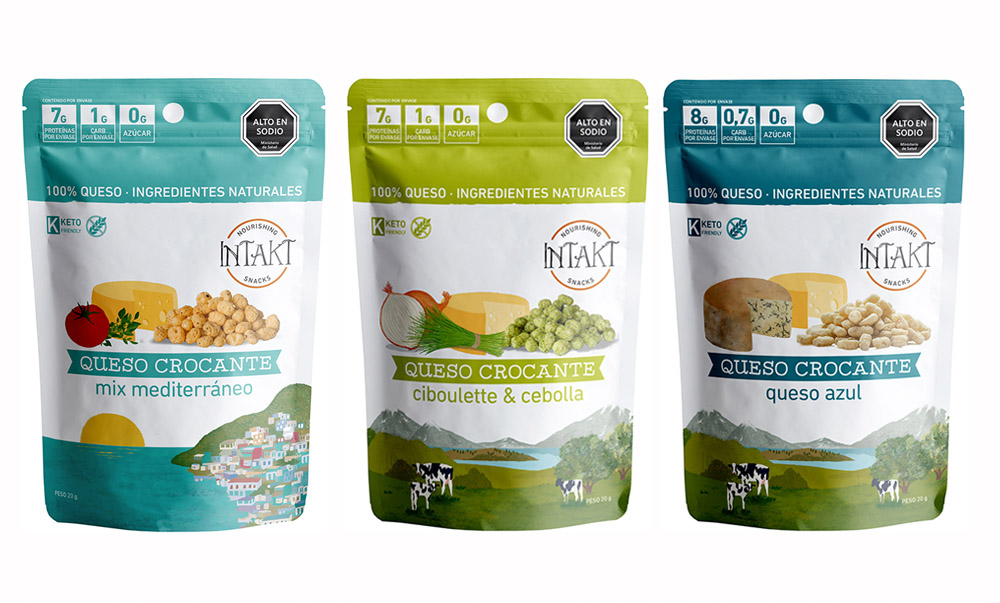 Intakt Snacks sorprende con tres nuevos y deliciosos sabores de quesos crocantes, 100% naturales 